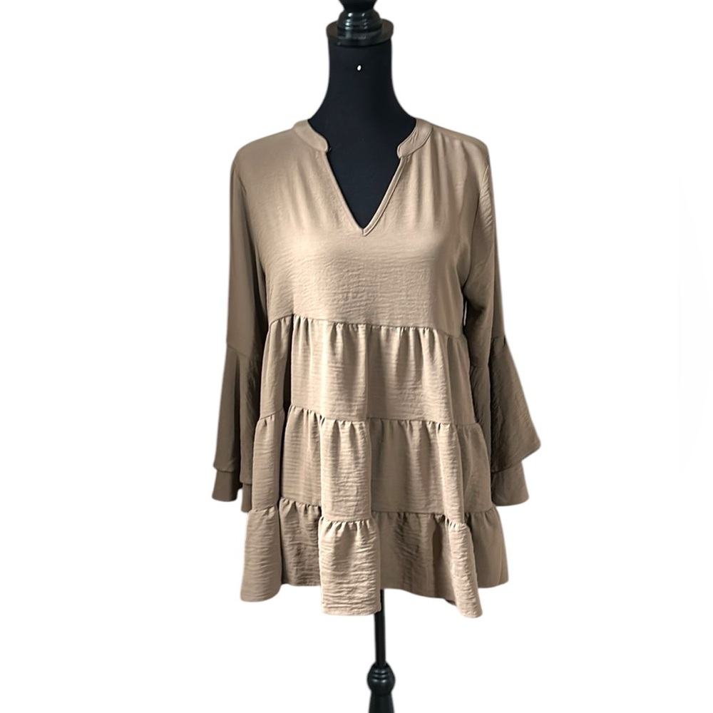 Elegant Tan Women's Top